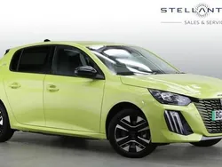 Yellow Used 2024 Peugeot e-208 Allure Hatchback | £17,653 (A bit pricey)