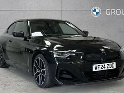Black sapphire metallic paint Used 2024 BMW 220 M Sport Coupe | £32,750 (Fair price)