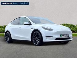 White Used 2023 Tesla Model Y Performance SUV | £31,399 (Fair price)