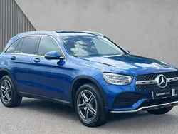 Spectral blue metallic Used 2022 Mercedes GLC300e AMG line SUV | £32,980 (Good price)