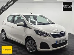 White Used 2018 Peugeot 108 Active Hatchback | £7,995 (Fair price)
