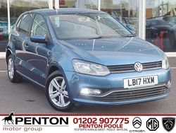 Blue Used 2017 VW Polo Match Hatchback | £10,490 (Fair price)