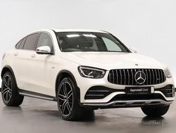 White Used 2021 Mercedes GLC43 AMG Premium Plus Coupe | £39,695 (Fair price)