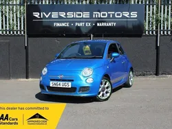 Blue Used 2014 Fiat 500 S Hatchback | £4,999 (Fair price)