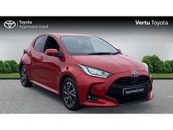 Red Used 2023 Toyota Yaris Hybrid Design Hatchback | £18,573 (Fair price)