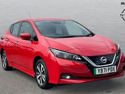 Red Used 2021 Nissan Leaf Acenta Hatchback | £8,976 (Good price)