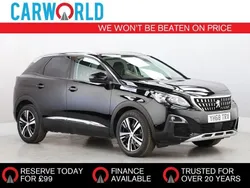 Black Used 2018 Peugeot 3008 Allure Hatchback | £11,405 (Fair price)