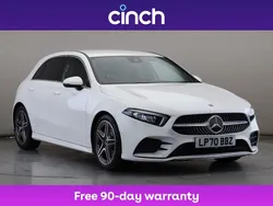 White Used 2021 Mercedes A180 AMG line Hatchback | £16,899 (Fair price)