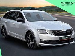 Brilliant silver metallic Used 2020 Skoda Octavia SportLine Estate | £15,490 (Fair price)
