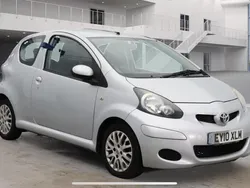 Silver Used 2010 Toyota Aygo Platinum Hatchback | £3,900 (Fair price)