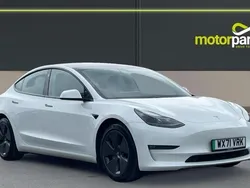 White Used 2021 Tesla Model 3 Long Range Sedan | £17,250 (Fair price)