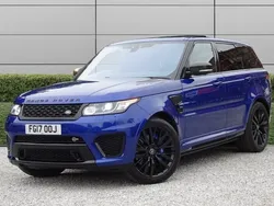 Blue Used 2017 Land Rover Range Rover Sport SVR SUV | £38,990 (Super price)