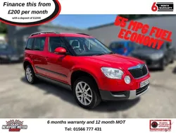 Red Used 2013 Skoda Yeti Elegance SUV | £9,995 (A bit pricey)