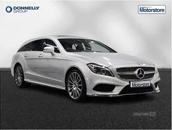 Silver Used 2017 Mercedes CLS220 AMG Line Premium Estate | £15,495 (Fair price)