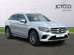 Silver Used 2018 Mercedes GLC350 AMG Line Premium SUV | £24,500 (Fair price)