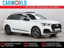 White Used 2021 Audi Q7 Black Edition SUV | £32,014 (Good price)