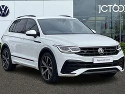 White Used 2021 VW Tiguan R-line SUV | £24,599 (A bit pricey)