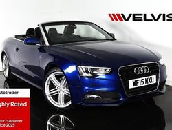 Blue Used 2015 Audi A5 Cabriolet S-Line Cabriolet | £8,981 (Fair price)