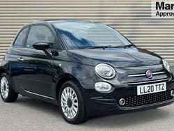 Black Used 2020 Fiat 500 Lounge Hatchback | £12,190 (Expensive)