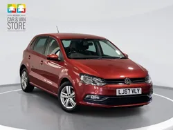 Red Used 2017 VW Polo Match Hatchback | £8,599 (Fair price)