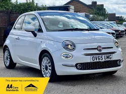 White Used 2015 Fiat 500 Lounge Hatchback | £8,990 (Fair price)