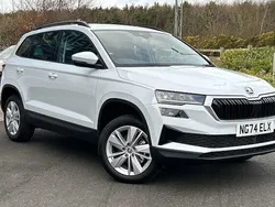 Moon white metallic New 2024 Skoda Karoq SE L SUV | £22,995