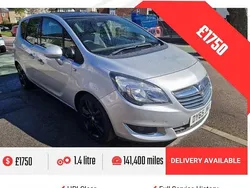 Silver Used 2016 Vauxhall Meriva MPV | £1,750 (Fair price)