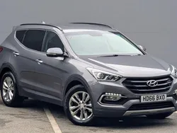 Silver Used 2016 Hyundai Santa Fe Premium SUV | £10,995 (Fair price)