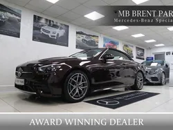Red Used 2021 Mercedes E220 AMG Line Premium Cabriolet | £27,500 (Fair price)