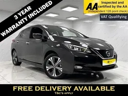 Black Used 2021 Nissan Leaf Tekna Hatchback | £13,554 (Expensive)