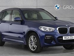 Blue Used 2021 BMW X3 M Sport SUV | £32,795 (Fair price)