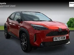 Orange/black Used 2023 Toyota Yaris Hybrid Sport Hatchback | £25,181