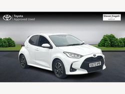 White Used 2023 Toyota Yaris Hybrid Design Hatchback | £16,859 (Fair price)