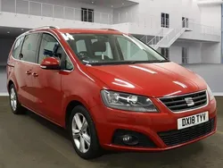 Romance red Used 2018 Seat Alhambra Ecomotive MPV | £13,575 (Fair price)