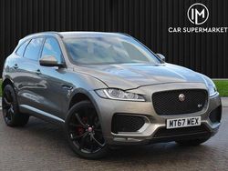Silver Used 2018 Jaguar F-Pace Supercharged SUV | £15,485 (Fair price)