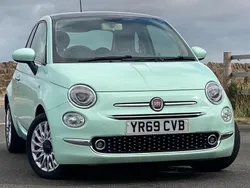 Smooth mint green Used 2019 Fiat 500 Lounge Hatchback | £6,950 (Fair price)