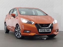 Orange Used 2018 Nissan Micra Acenta Hatchback | £8,498 (Fair price)