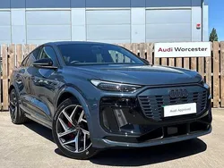 Plasma blue, metallic New 2025 Audi Q6 e-tron Performance SUV | £64,990 (Fair price)