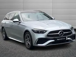Silver Used 2023 Mercedes C300e AMG Line Premium Plus Estate | £30,750 (Fair price)
