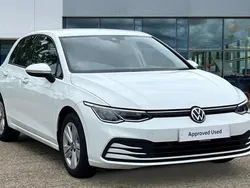 Pure white Used 2021 VW Golf VIII Life Hatchback | £17,061 (Good price)