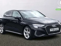 Black Used 2021 Audi A3 Sportback S-Line Hatchback | £20,799 (Fair price)