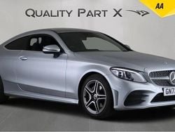 Silver Used 2022 Mercedes C200 AMG line Coupe | £23,350 (Fair price)