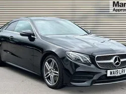 Black Used 2019 Mercedes E300 AMG line Coupe | £23,610 (Fair price)