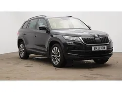Crystal black metallic Used 2021 Skoda Kodiaq SE Drive SUV | £22,375 (Fair price)