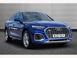 Blue Used 2022 Audi Q5 Sportback S-Line SUV | £31,999 (Good price)