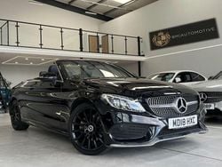 Black Used 2018 Mercedes C200 AMG line Cabriolet | £18,495 (Fair price)