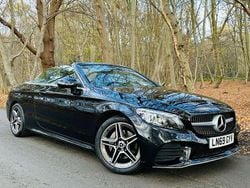 Black Used 2019 Mercedes C200 AMG Line Premium Cabriolet | £19,889 (Fair price)