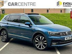 Blue Used 2021 VW Tiguan Allspace R-line SUV | £24,300 (Fair price)