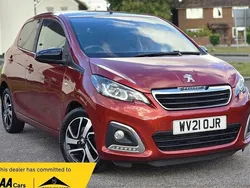 Red Used 2021 Peugeot 108 Allure Hatchback | £6,295 (Fair price)