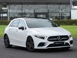 White Used 2021 Mercedes A180 AMG Line Premium Plus Hatchback | £25,450 (Expensive)